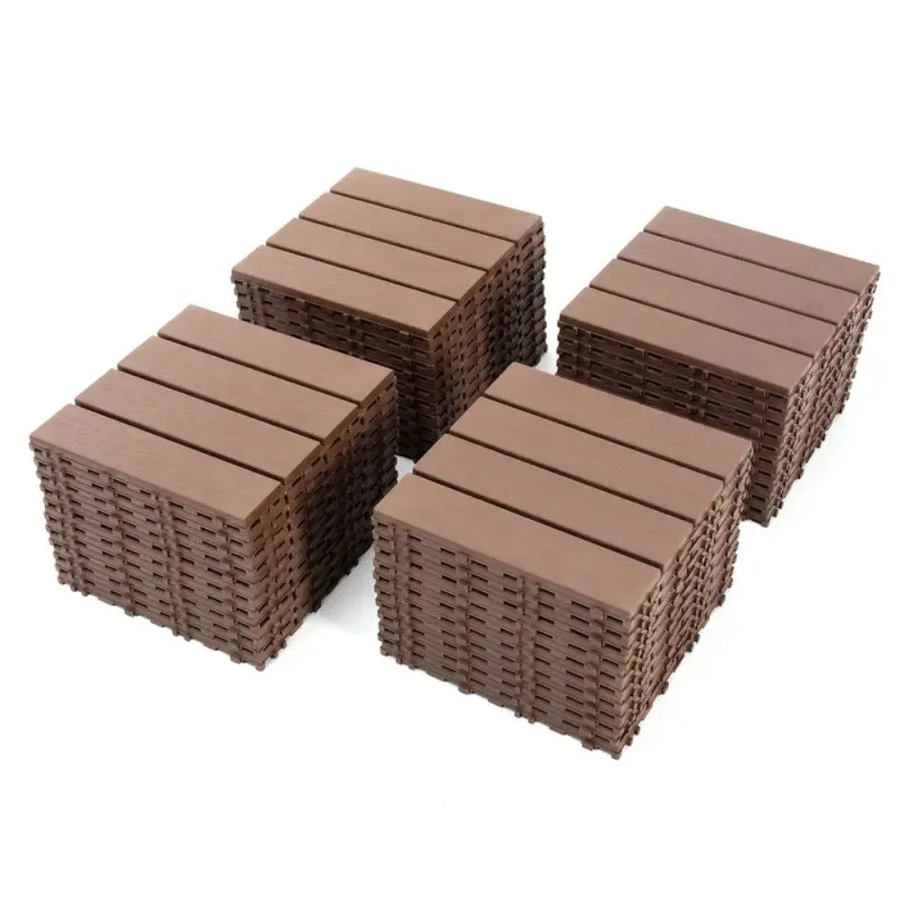 Heavy Duty Interlocking Plastic Deck Tiles For Outdoors