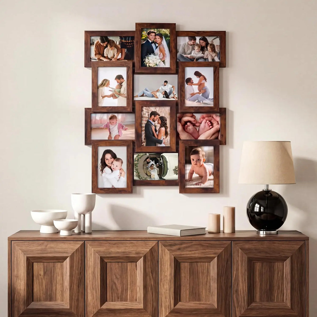 Collage Picture Frame Wall Decor Set For Modern Home Display