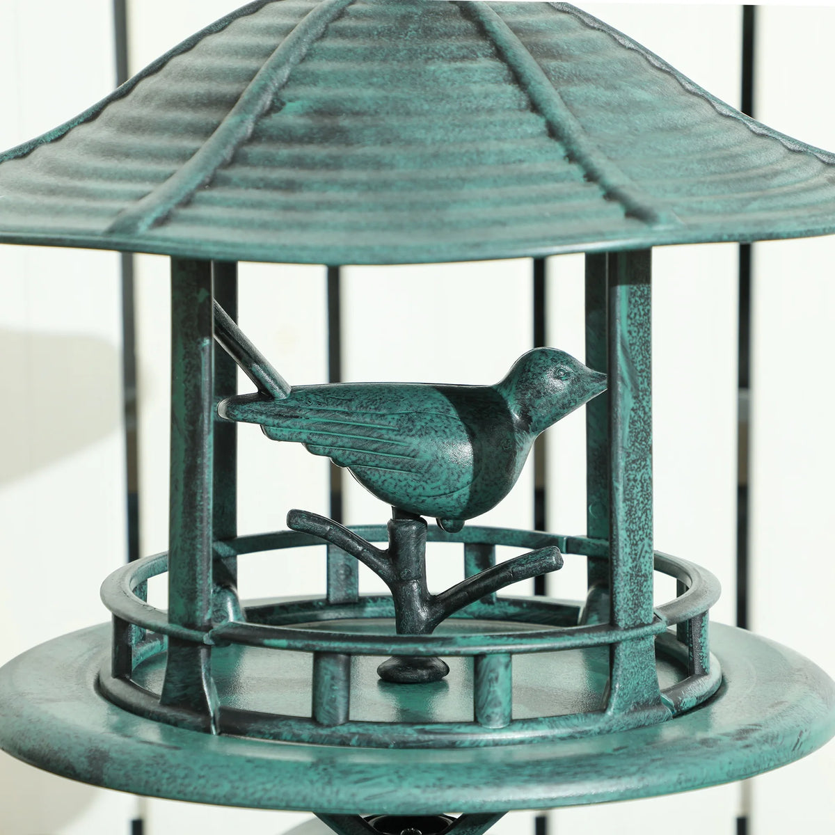 Outsunny 3-In-1 Resin Bird Bath Feeder And Garden Planter