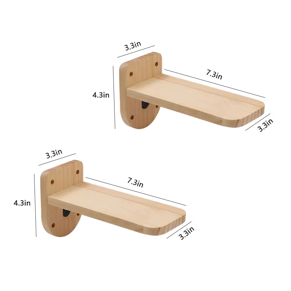 CWV Wall Mounted Cat Shelves Moon Hammock Star Perch