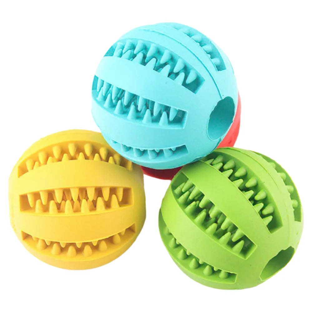 Interactive Rubber Dog Toy Ball For Teething And Training