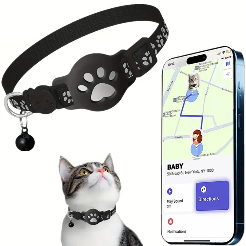 Reflective Breakaway Cat Collar Featuring Integrated Tracking Support