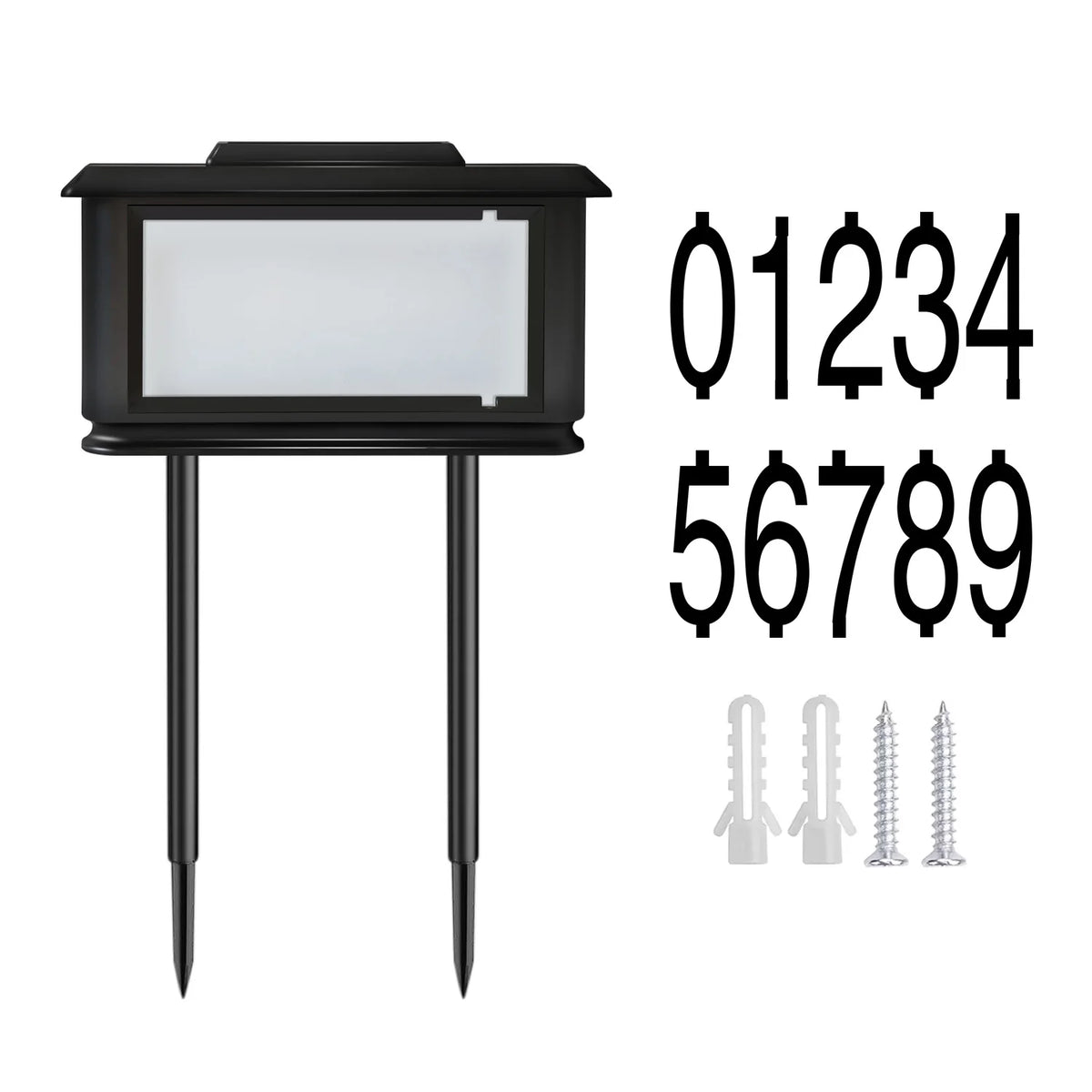 Solar Outdoor Address Sign Light With Dual Tone LED Illuminator