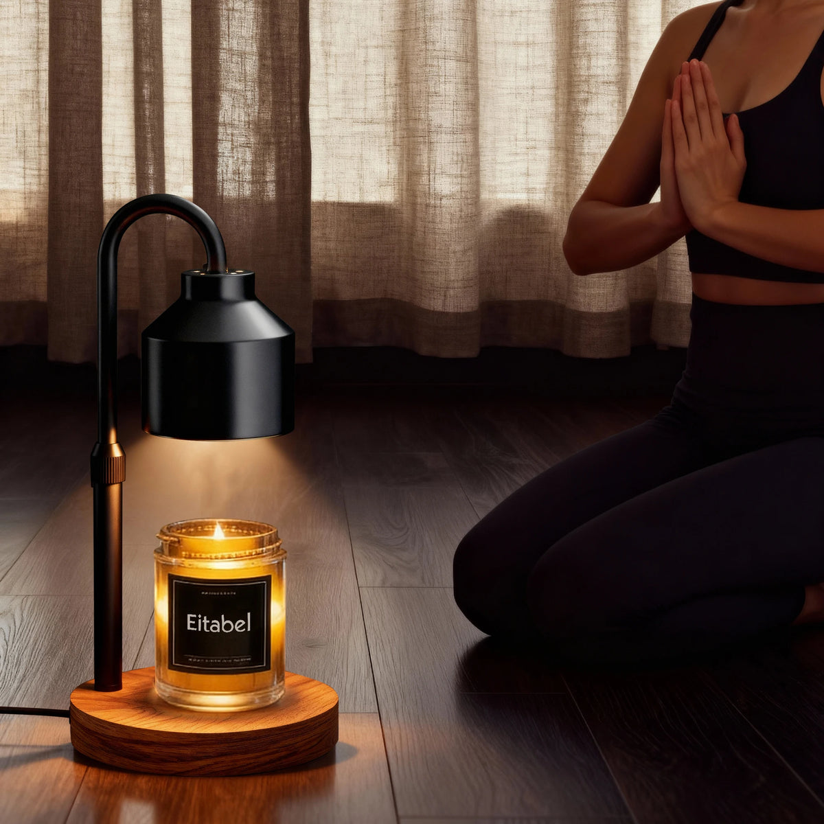 Electric Wax Melter Candle Warmer Lamp With Timer And Adjustable Stand