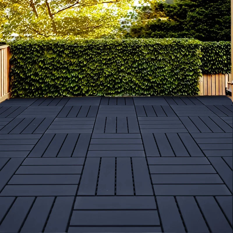 Heavy Duty Interlocking Plastic Deck Tiles For Outdoors