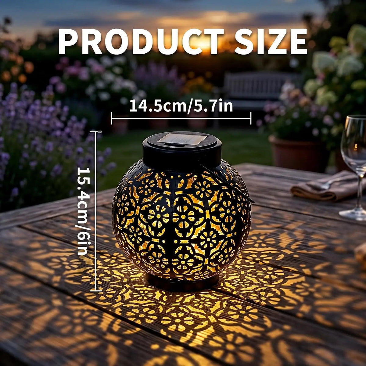 Solar Hanging Lanterns For Outdoor Patio And Garden Lighting