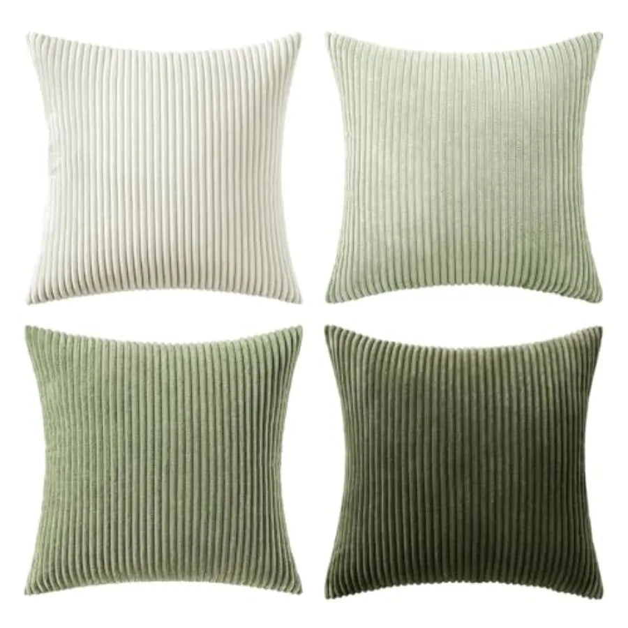 Boho Farmhouse Throw Pillow Covers With Soft Cotton Blend Cushion
