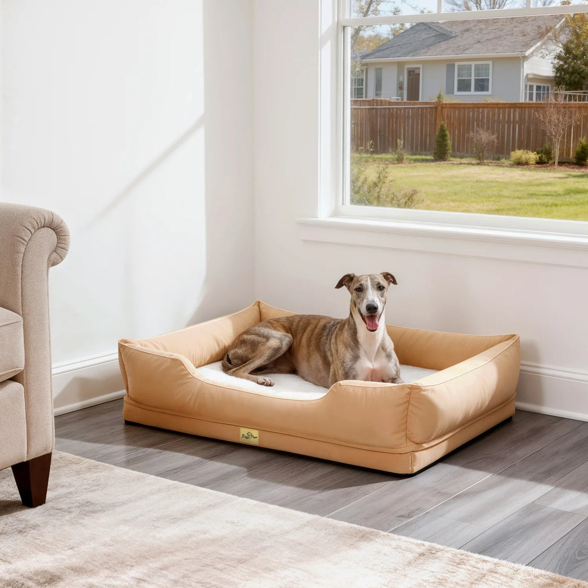 Bingopaw Rectangular Orthopedic Dog Sofa Bed With Removable Washable Cover