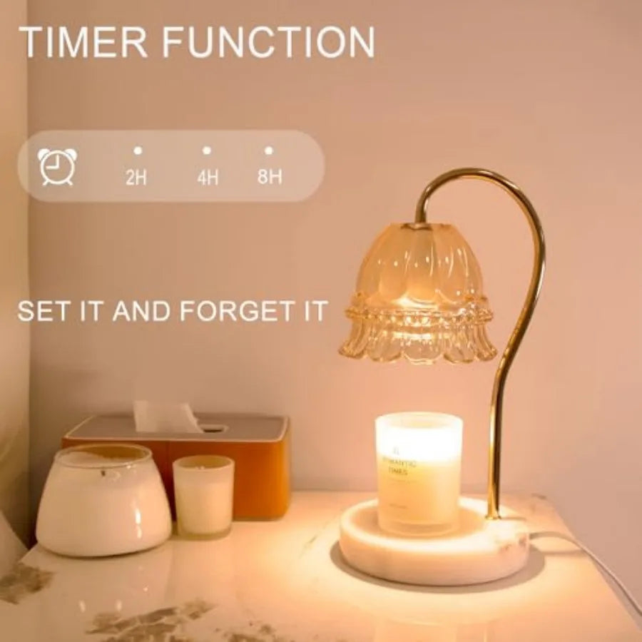 Electric Candle Warmer Lamp With Timer And Dimmer For Home