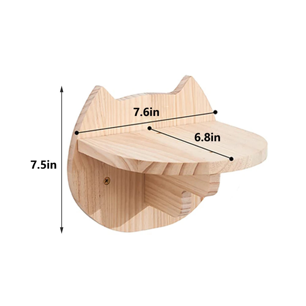 CWV Wall Mounted Cat Shelves Moon Hammock Star Perch