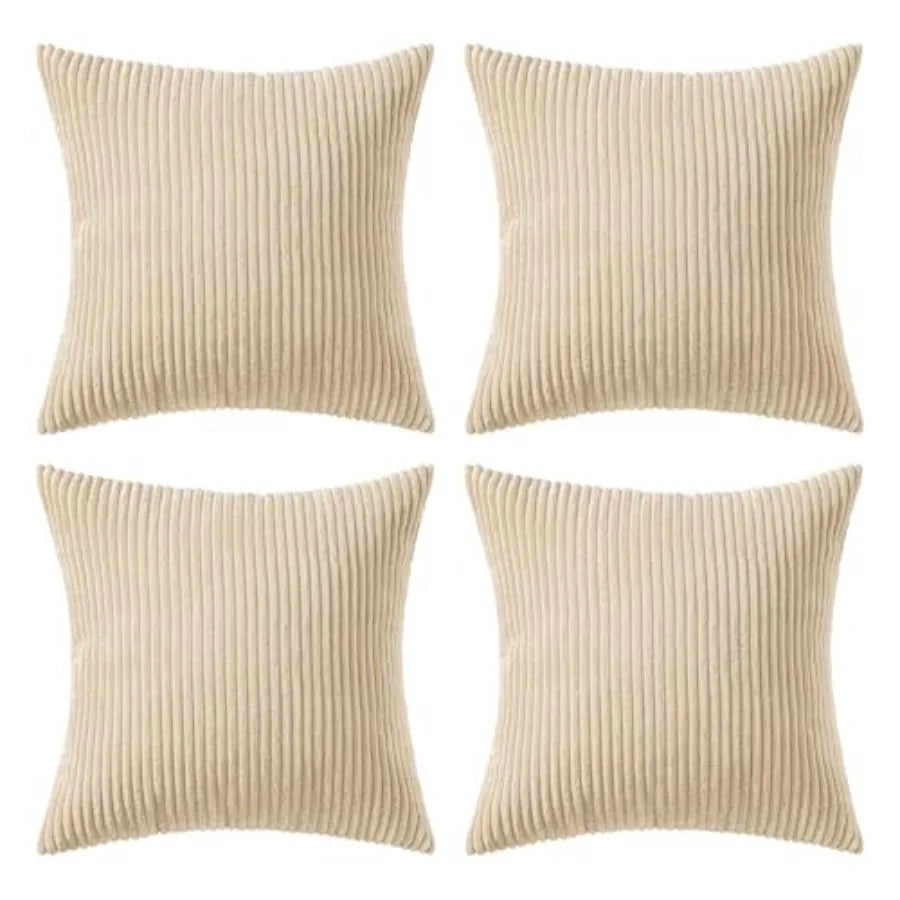 Boho Farmhouse Throw Pillow Covers With Soft Cotton Blend Cushion