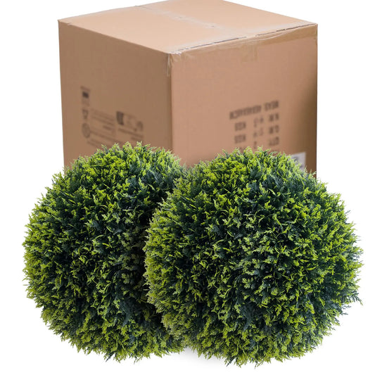 Studyset Artificial Topiary Balls Set of Two for Garden Decor