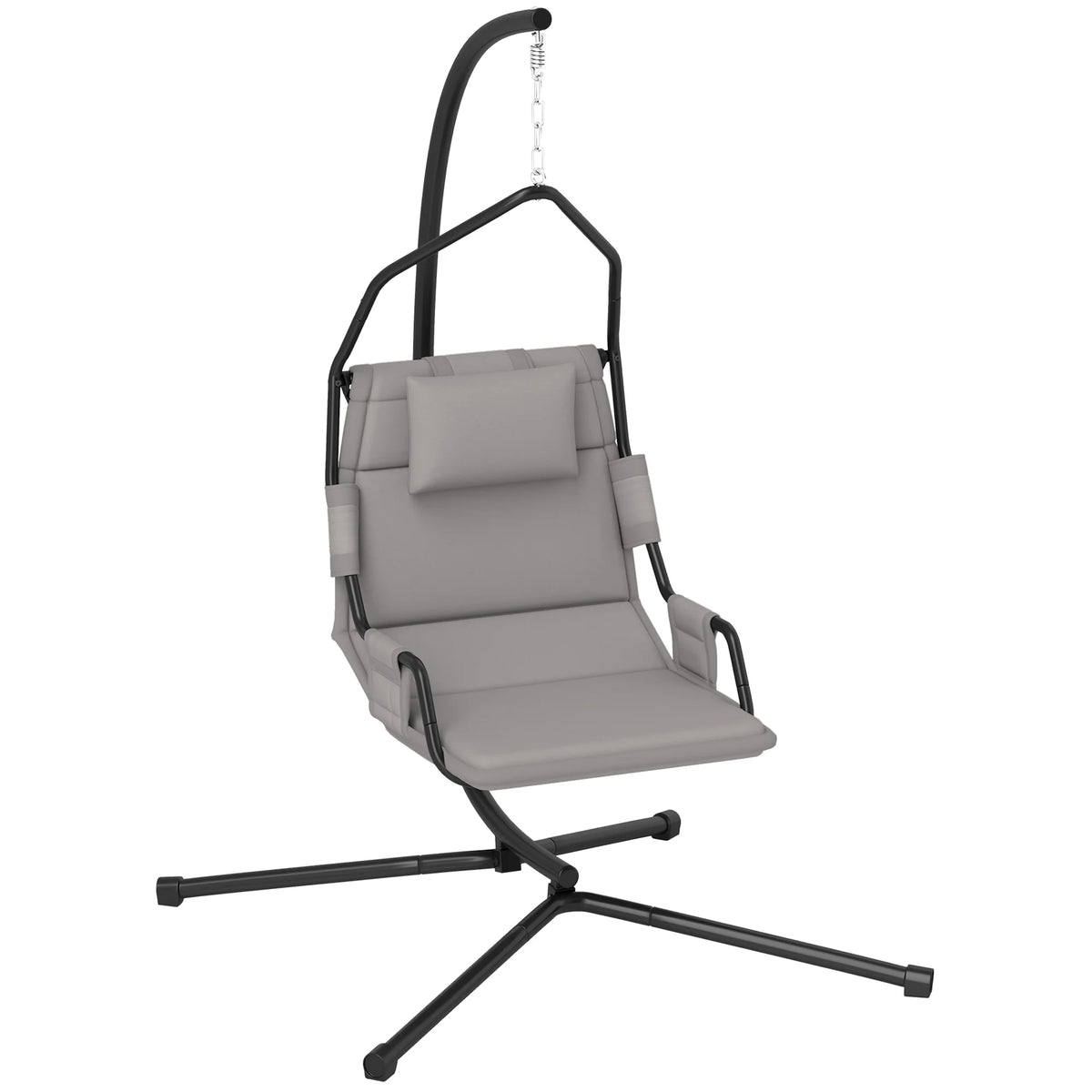 Outsunny Freestanding Hammock Swing Chair With Cushioned Seat