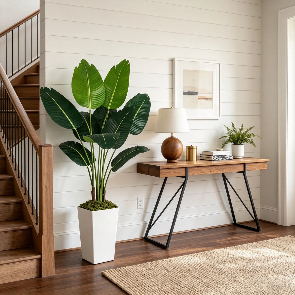 Olitree Artificial Bird Of Paradise Indoor Plant With Pot