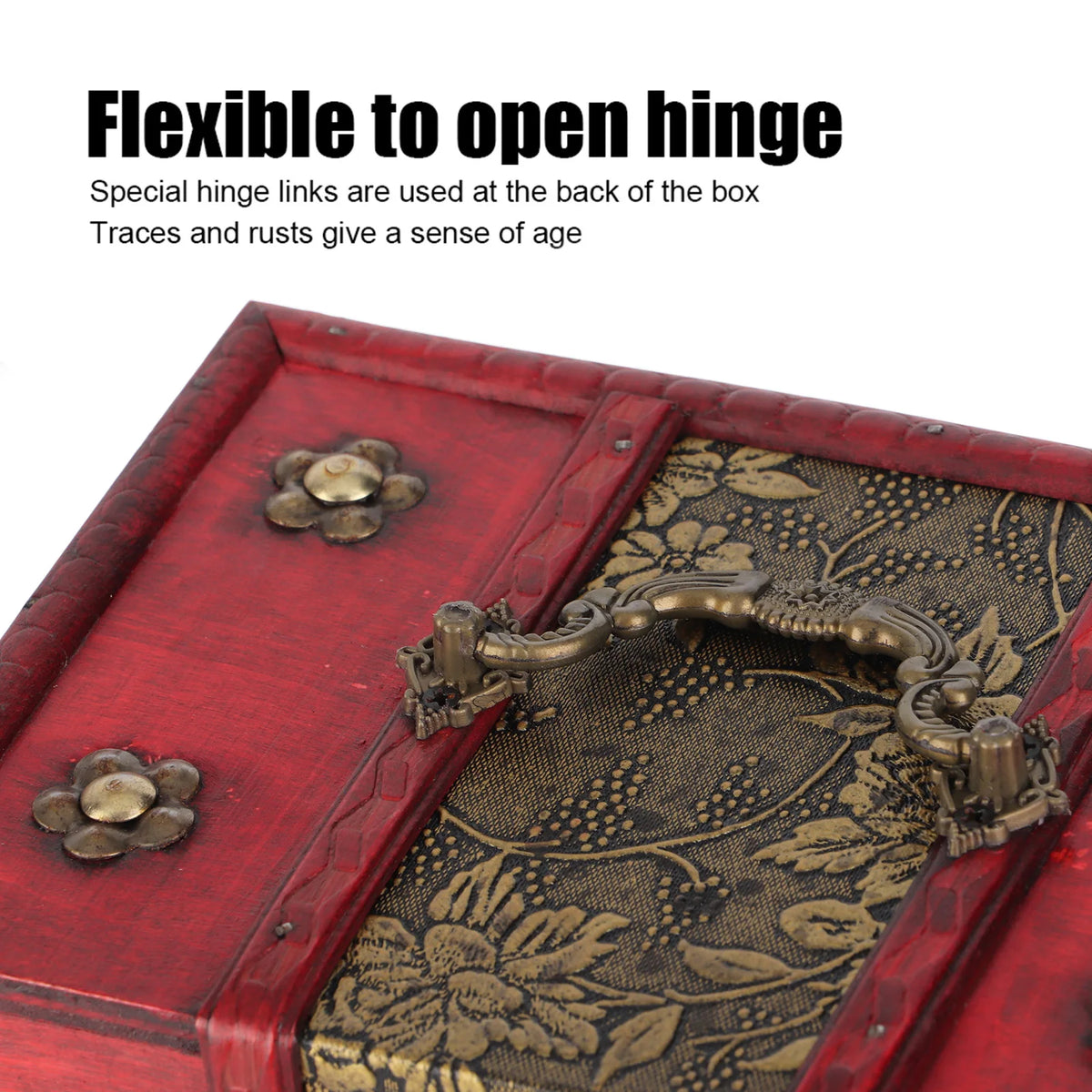 Portable Wooden Jewelry Display Box With Faux Leather Interior
