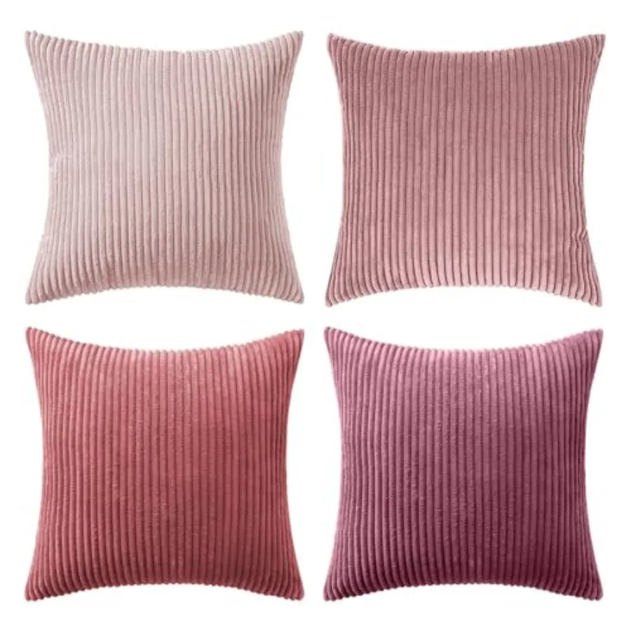 Boho Farmhouse Throw Pillow Covers With Soft Cotton Blend Cushion