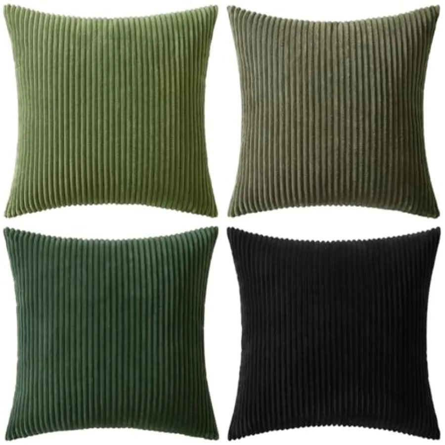 Boho Farmhouse Throw Pillow Covers With Soft Cotton Blend Cushion