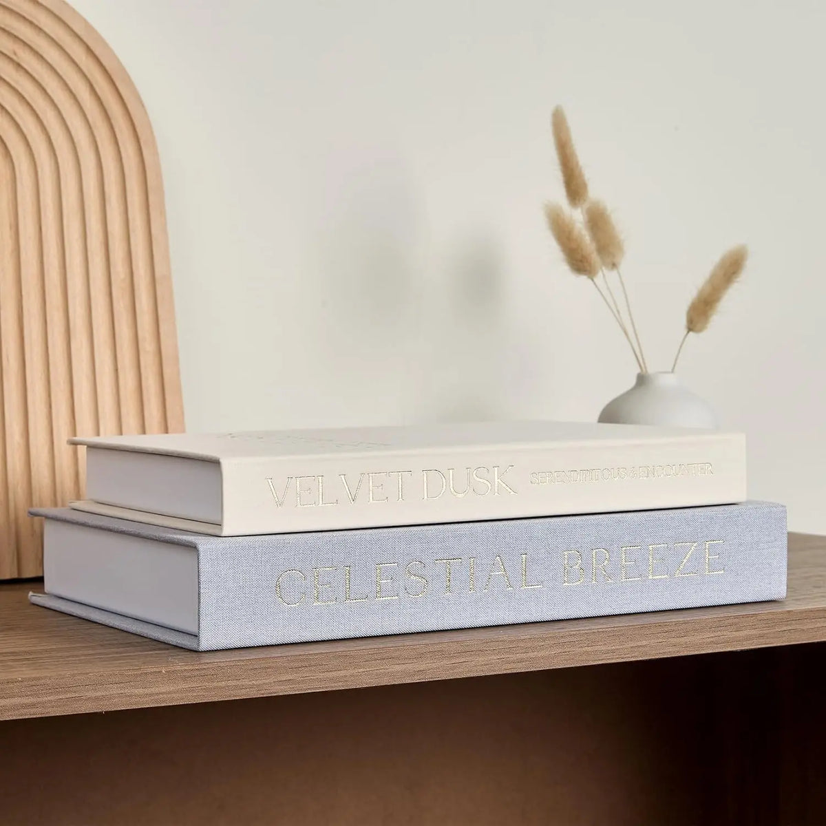 Garvee Stylish Linen Magnetic Book Shaped Storage Boxes