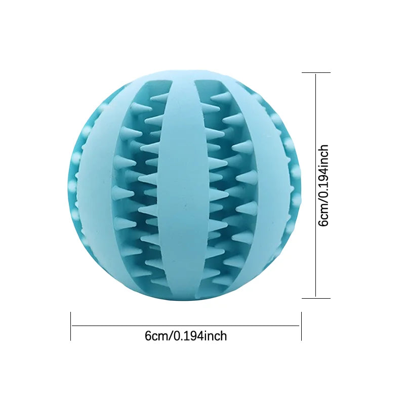 Interactive Rubber Dog Toy Ball For Teething And Training