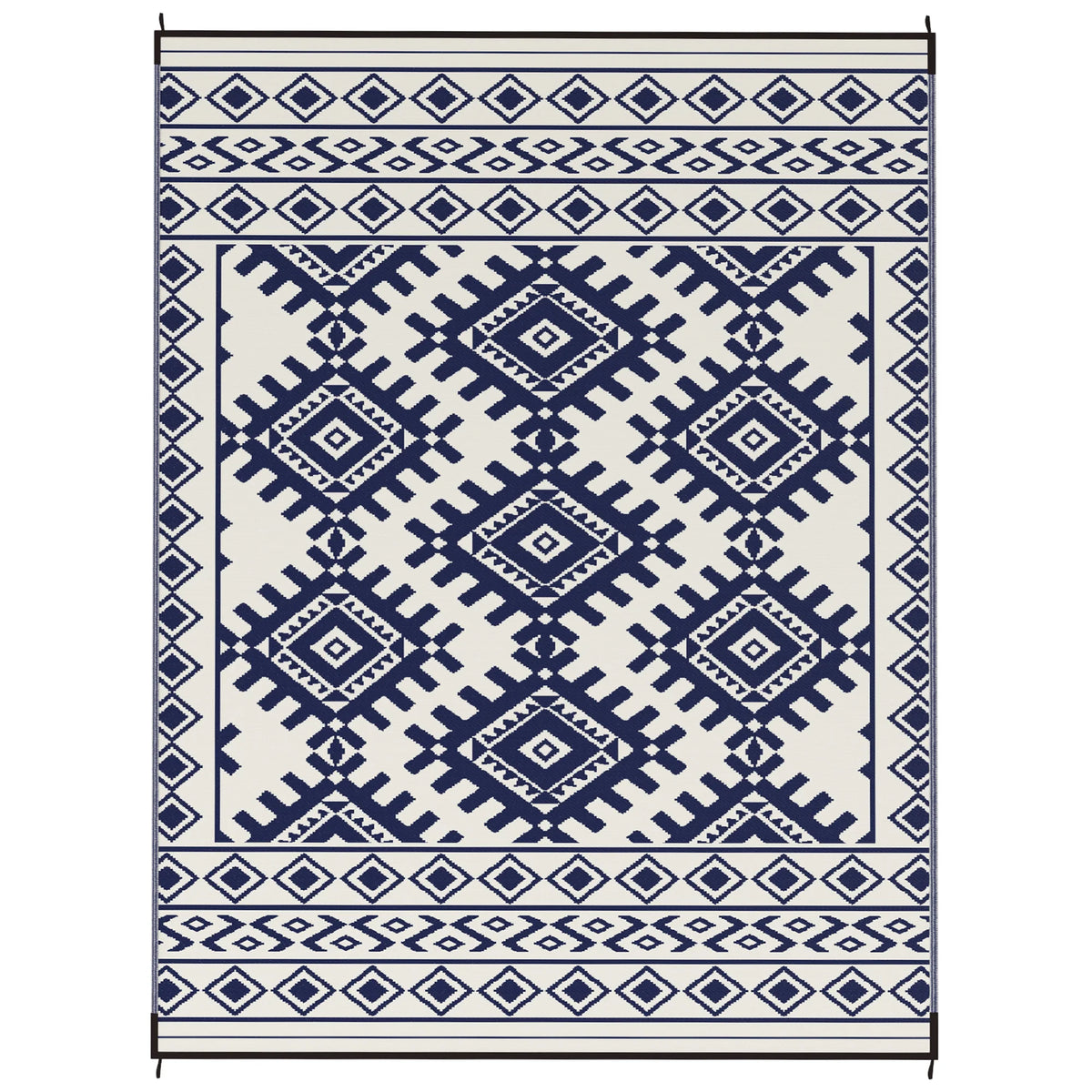 Outsunny Modern Geometric Pattern Nonwoven Floor Mat