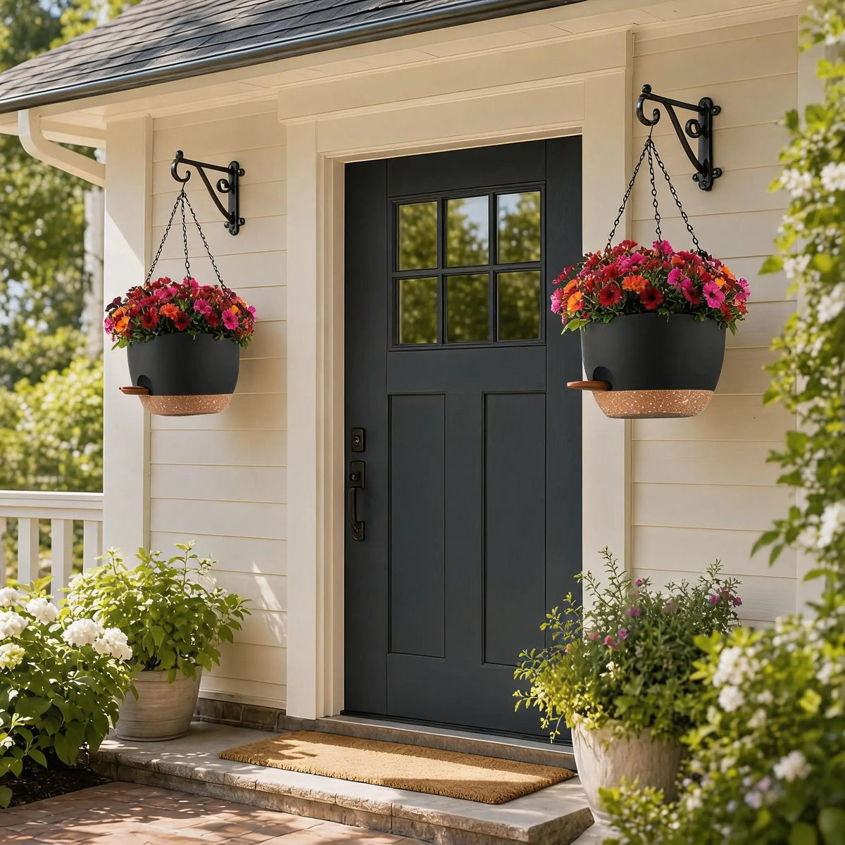 HiMiss Self Watering Hanging Planters For Indoor And Outdoor Plants