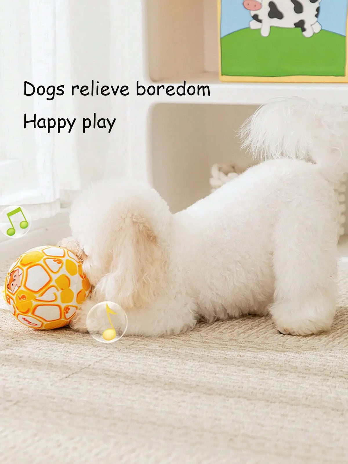 Durable Squeaky Cloth Dog Toy Ball With Rope For Pets