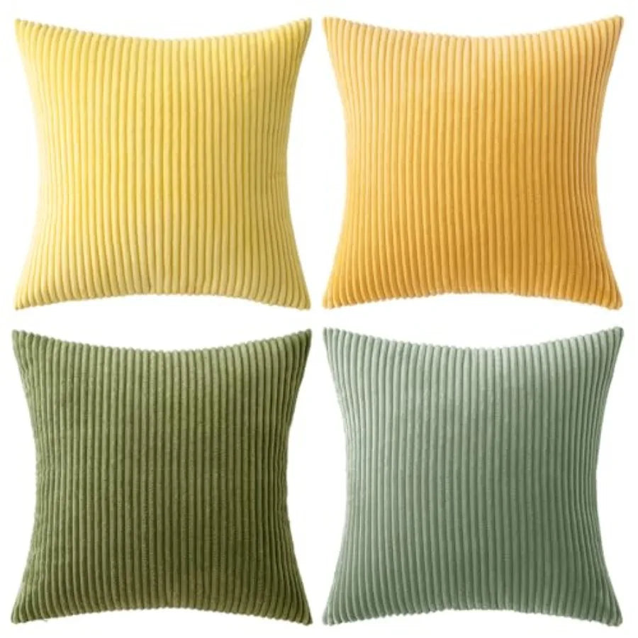 Boho Farmhouse Throw Pillow Covers With Soft Cotton Blend Cushion