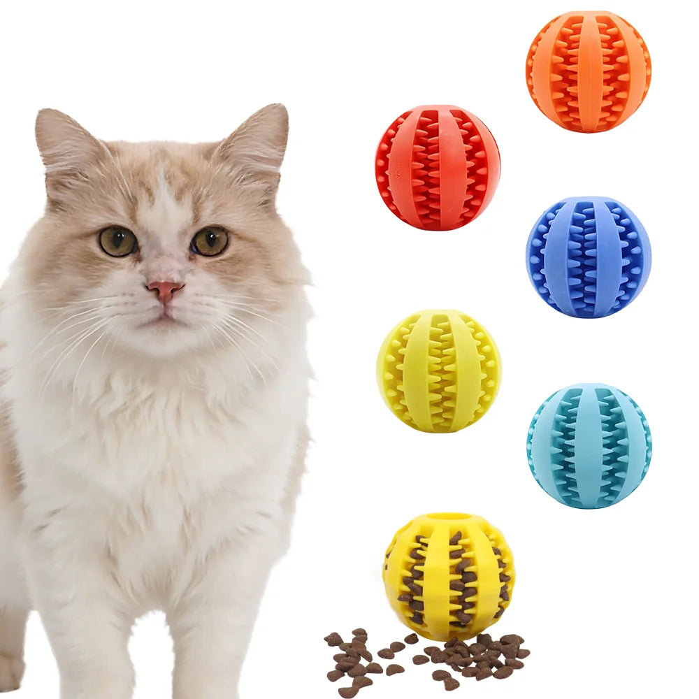 Interactive Rubber Dog Toy Ball For Teething And Training