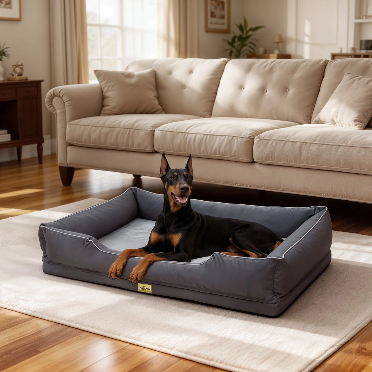 Bingopaw Rectangular Orthopedic Dog Sofa Bed With Removable Washable Cover
