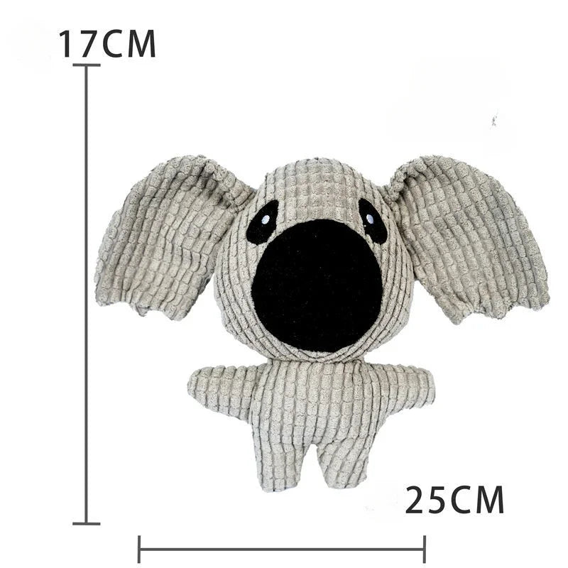 Plush Duck Chew Toy For Dogs Featuring Bite Resistant Squeaker