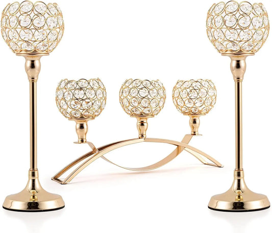 Premium Metal Tealight Candelabra Stand For Table Centerpiece Decor