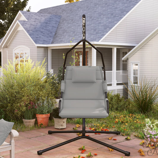 Outsunny Freestanding Hammock Swing Chair With Cushioned Seat
