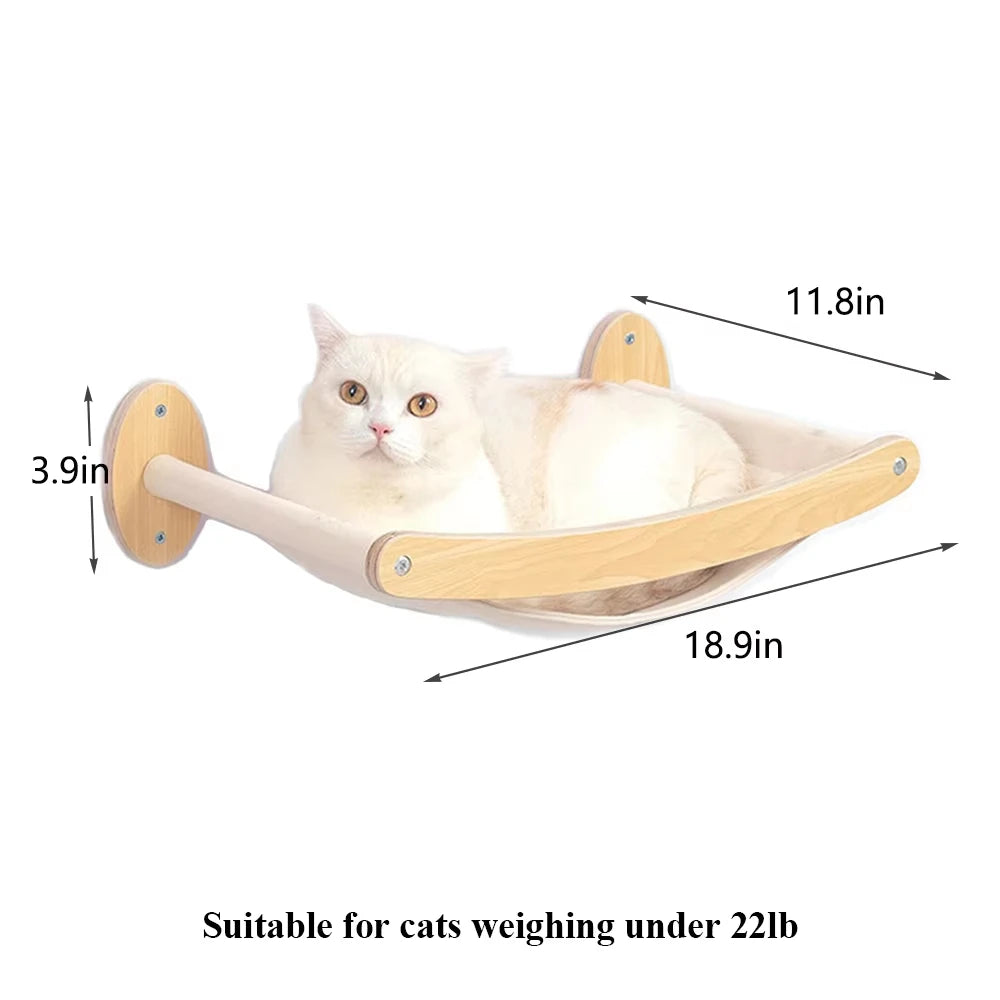CWV Four Step Wall Mounted Cat Climbing Shelf With Sisal