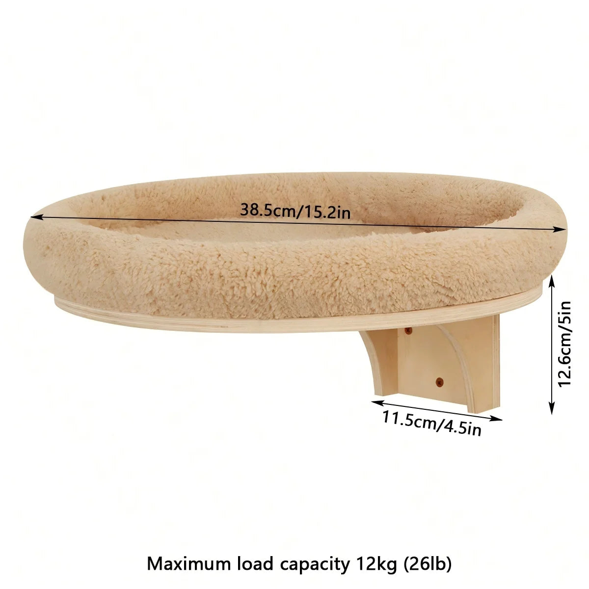 CWV Four Step Wall Mounted Cat Climbing Shelf With Sisal