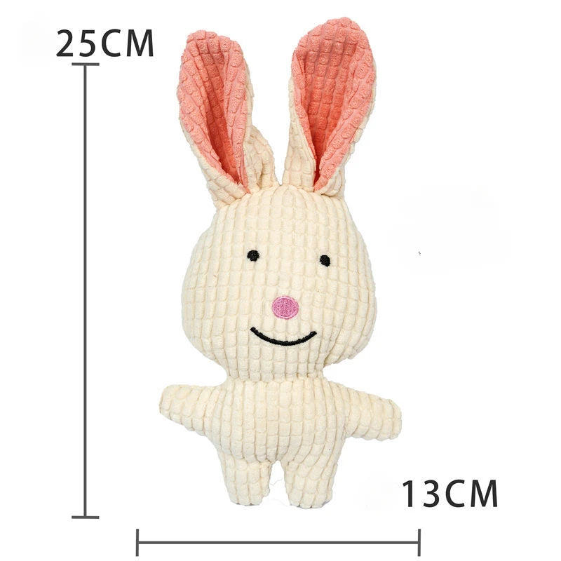 Plush Duck Chew Toy For Dogs Featuring Bite Resistant Squeaker