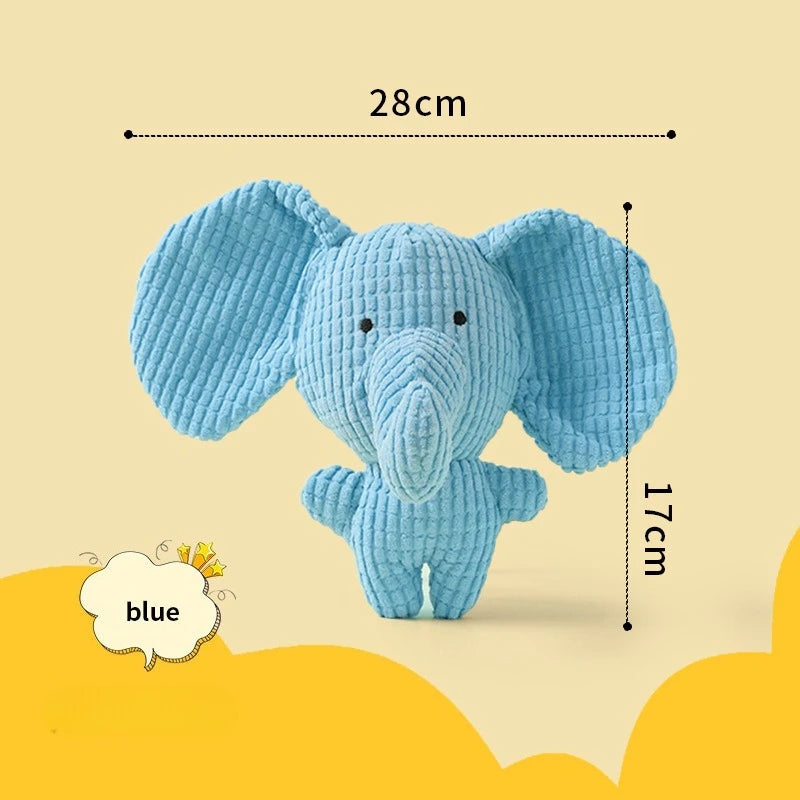 Plush Duck Chew Toy For Dogs Featuring Bite Resistant Squeaker