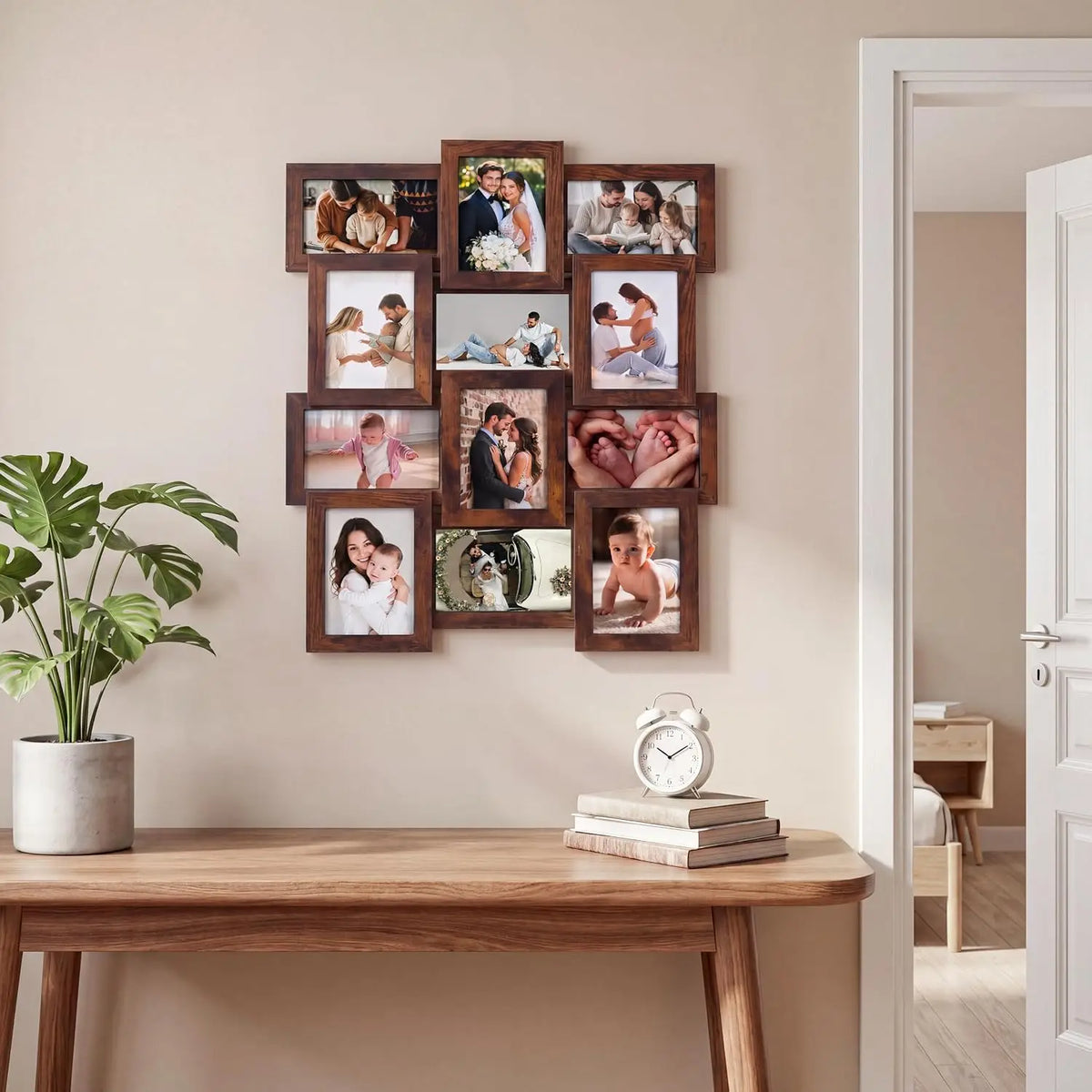 Collage Picture Frame Wall Decor Set For Modern Home Display