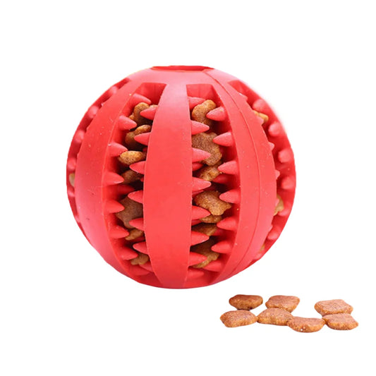 Interactive Rubber Dog Toy Ball For Teething And Training