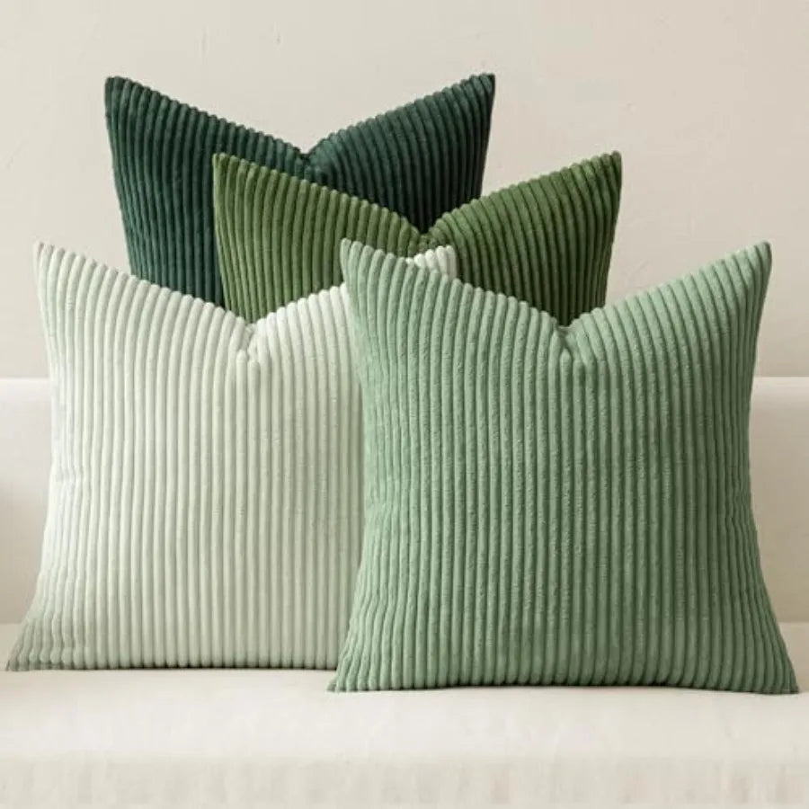 Boho Farmhouse Throw Pillow Covers With Soft Cotton Blend Cushion