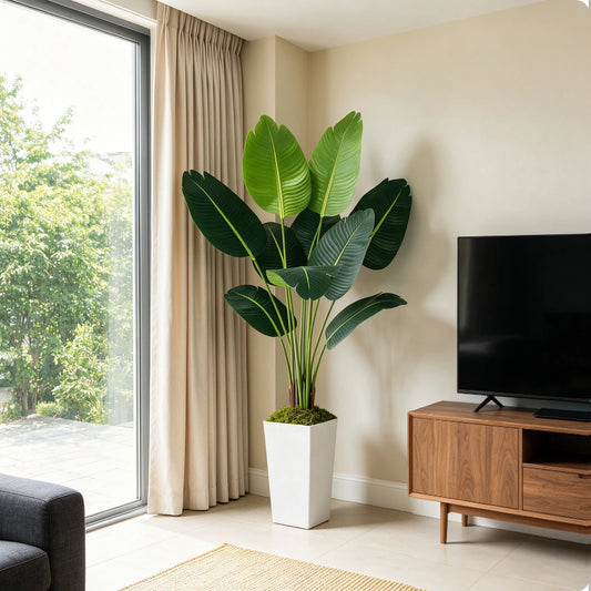Olitree Artificial Bird Of Paradise Indoor Plant With Pot