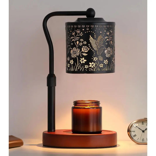Wooden Bird Candle Warmer Lamp With Timer For Wax Melts