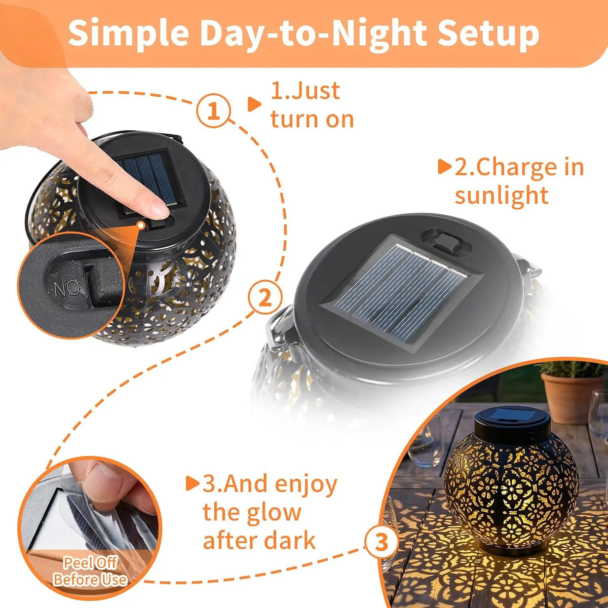 Solar Hanging Lanterns For Outdoor Patio And Garden Lighting