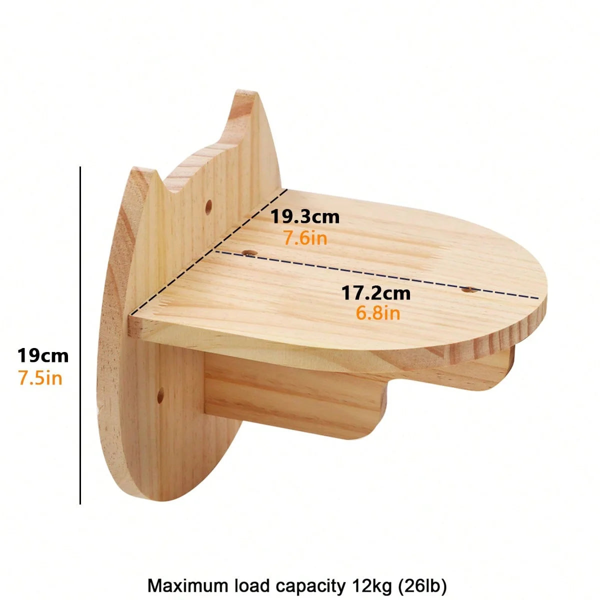 CWV Four Step Wall Mounted Cat Climbing Shelf With Sisal