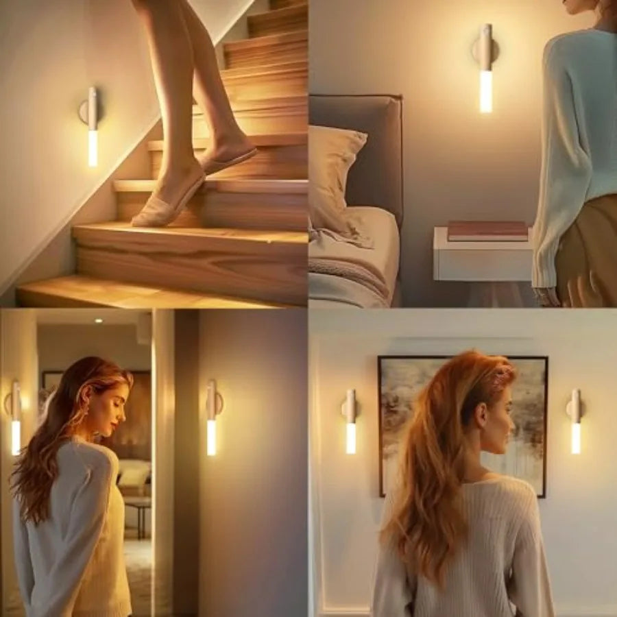 ABS Motion Sensor Wall Light Sconces Indoor Hallway Bedroom Decor