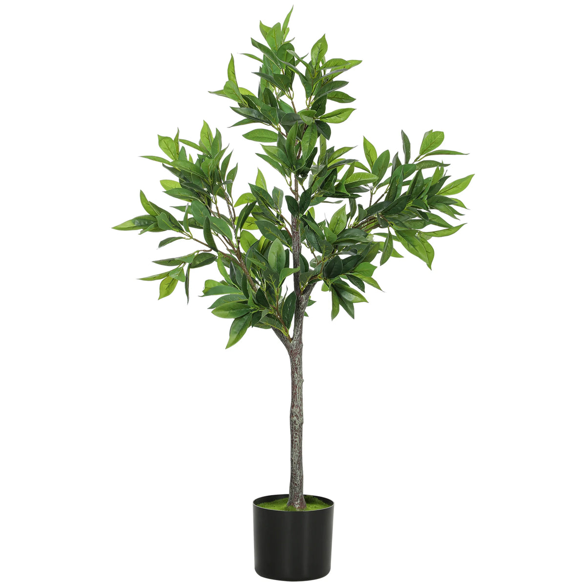 Artificial Laurel Tree With PEVA Leaves And Cement Pot Plant