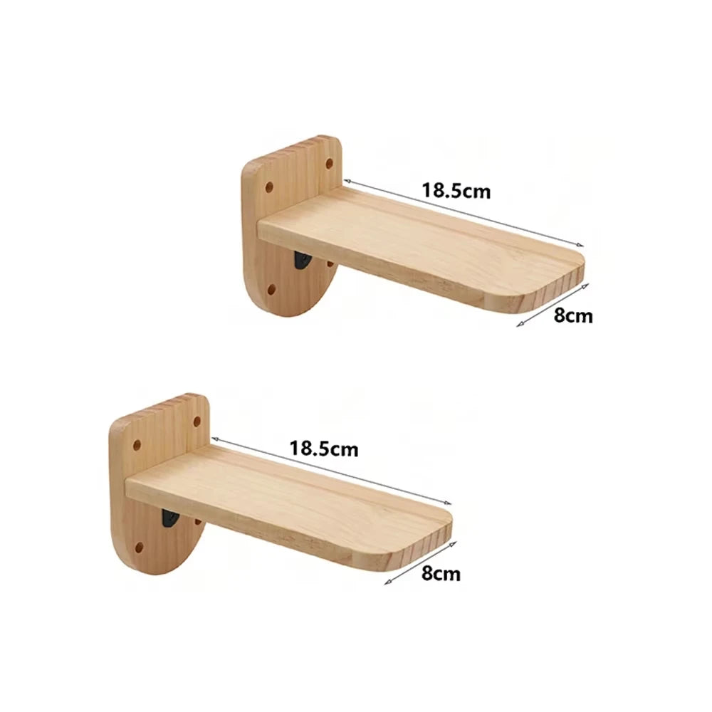 CWV Four Step Wall Mounted Cat Climbing Shelf With Sisal