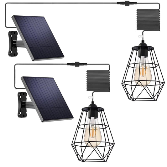 Intelamp 4000mAh Solar Pendant Lights Indoor Outdoor Waterproof
