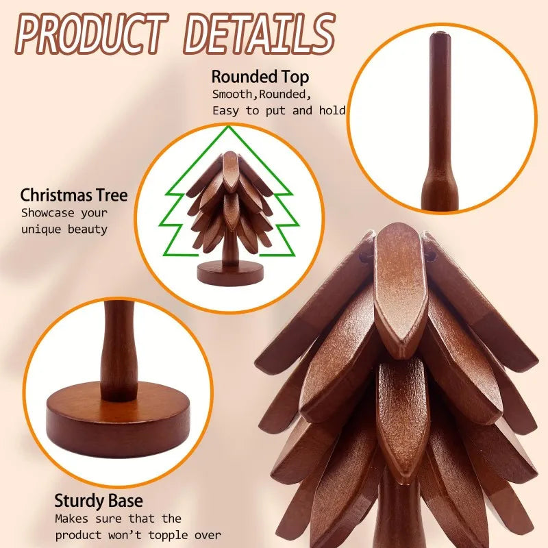 Tree Design Bamboo Trivets Set Heat Resistant Kitchen Table Mats