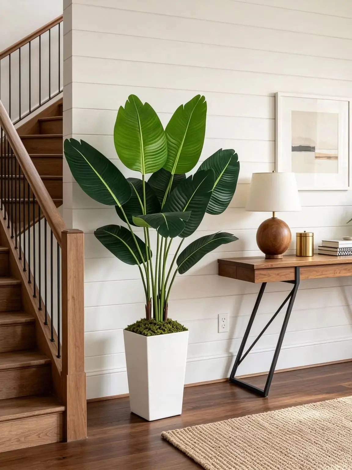 Olitree Artificial Bird Of Paradise Indoor Plant With Pot