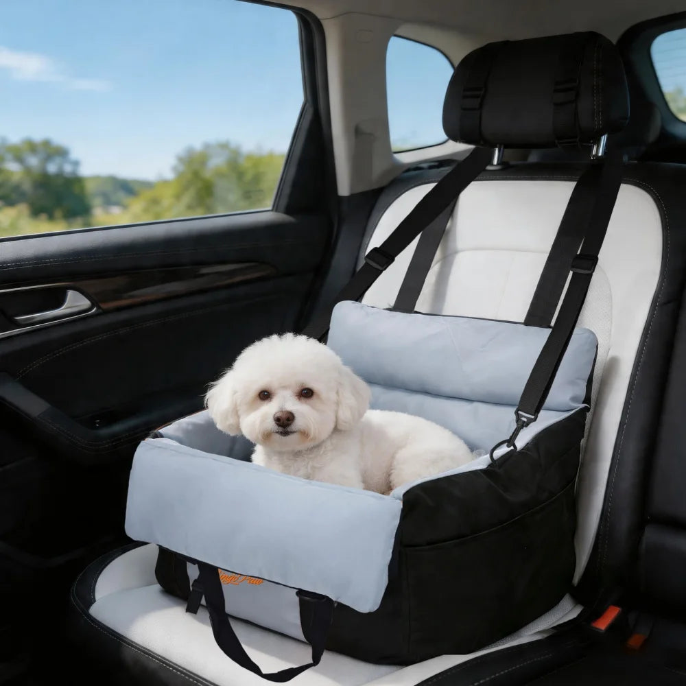 Borwart Portable Dog Car Seat With Safety Belt Cover